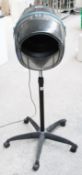 1 x Freestanding Commercial Hooded Hair Dryer On Castors - Removed From A Boutique Hair Salon -