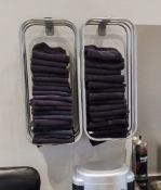 A Pair Of Wall Mounted Towel Racks - Recently Removed From A Boutique Hair Salon