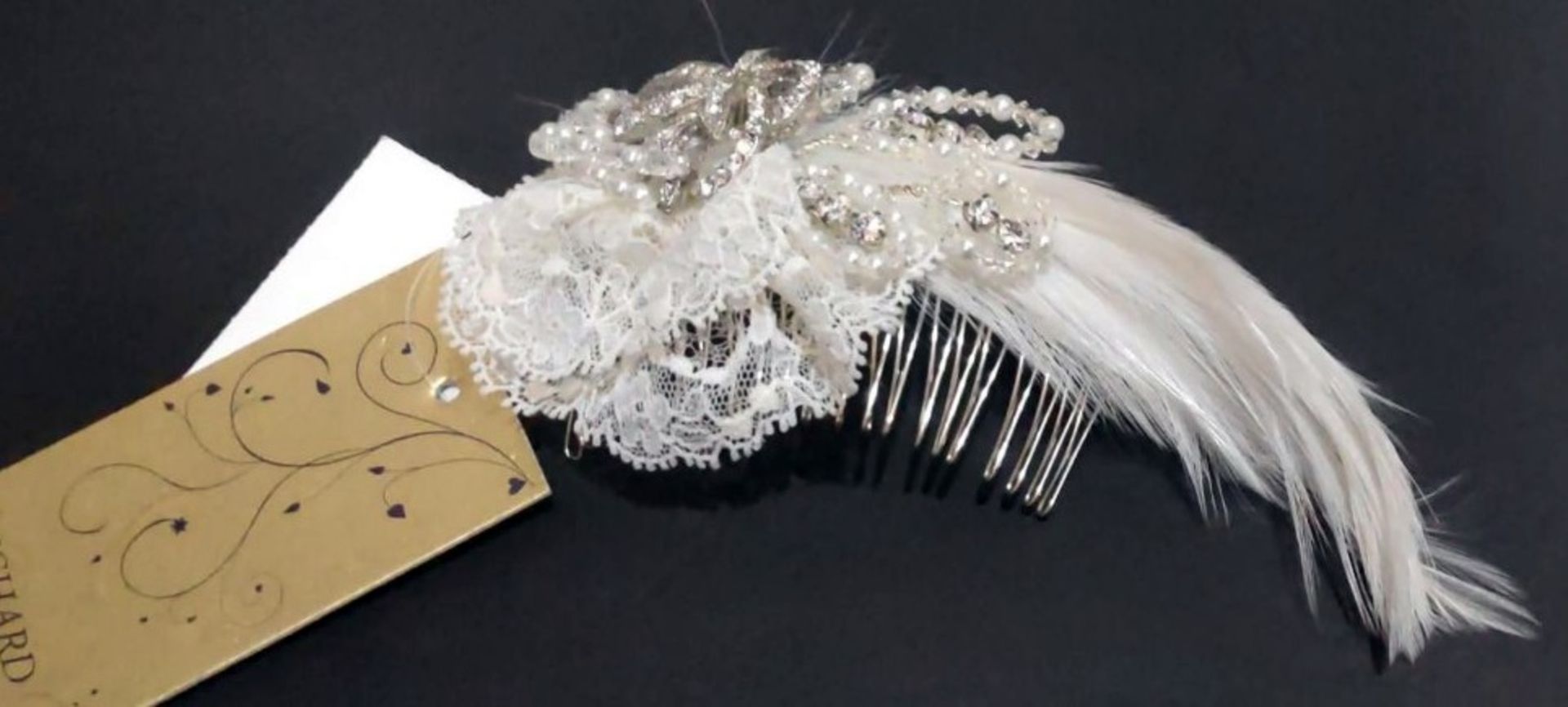 Lot of 5 x Silver Bridal Hair Fascinator Accessories by Richard Designs - HON176 - CL733 - Image 3 of 7