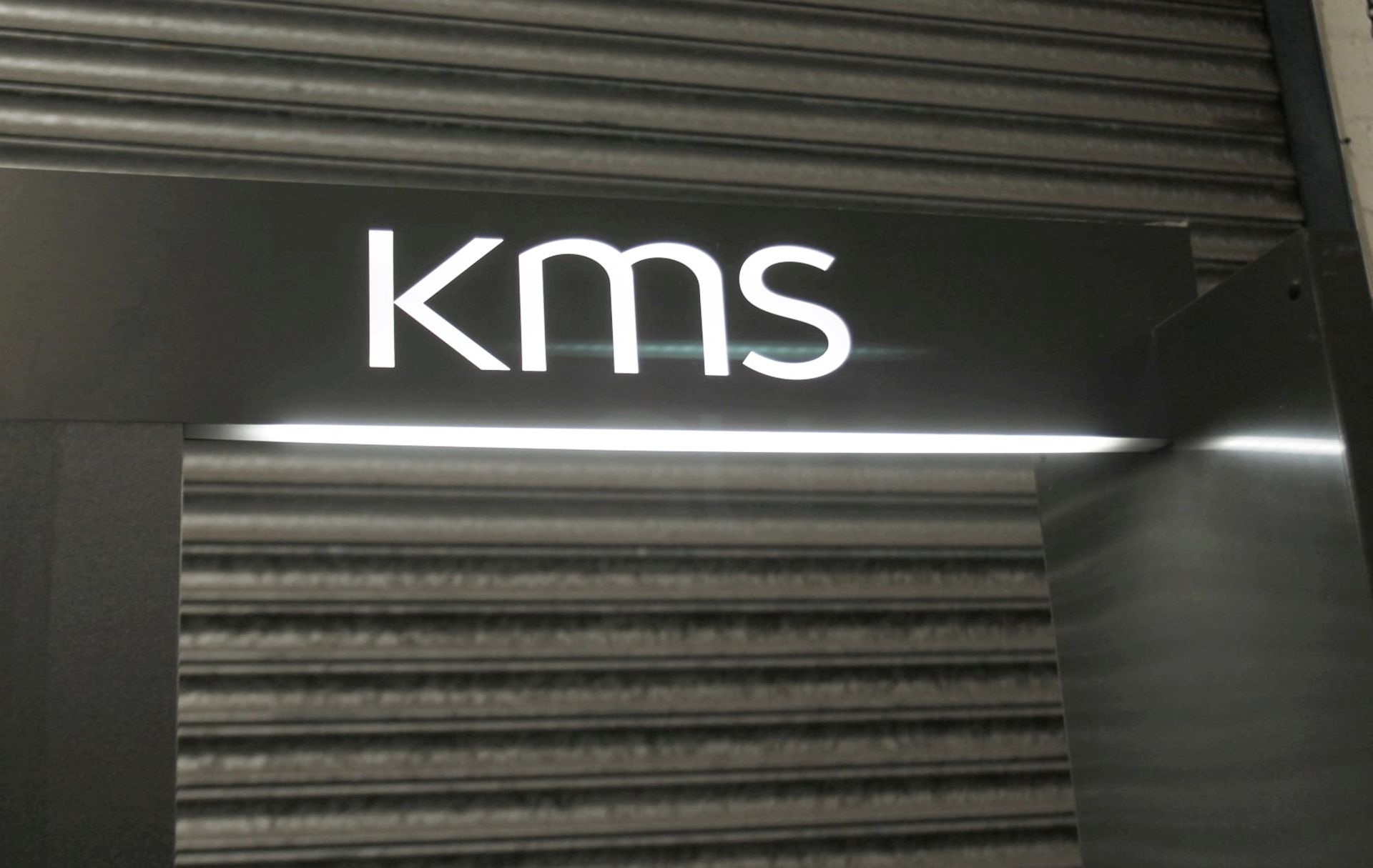 1 x KMS Branded Illuminated Product Display Unit - Recently Removed From A Boutique Hair Salon - - Image 3 of 7