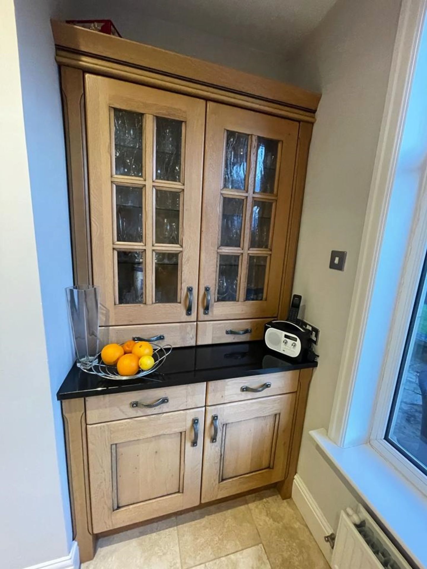 1 x Bespoke Fitted Solid Oak Kitchen With Black Granite Worktops, Central Island, Attached Dining - Image 14 of 65