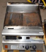 1 x Falcon Dominator G3941 Half Ribbed and Half Solid Steel Plate Gas Cooking Griddle - RRP £3,000 -