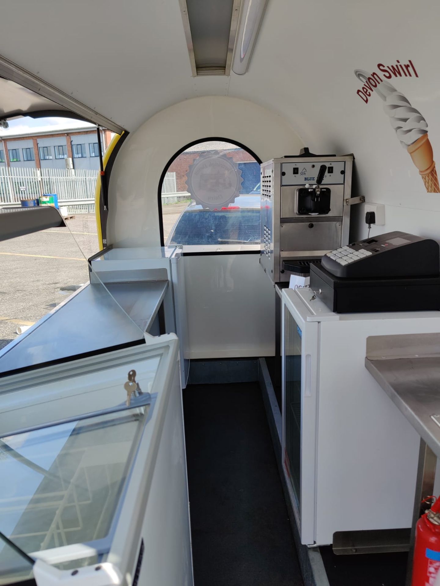 1 x Ice Cream Trailer Pod With Blue Ice T5 Ice Cream Machine, Chest Freezer, Cash Register & More! - Image 13 of 120