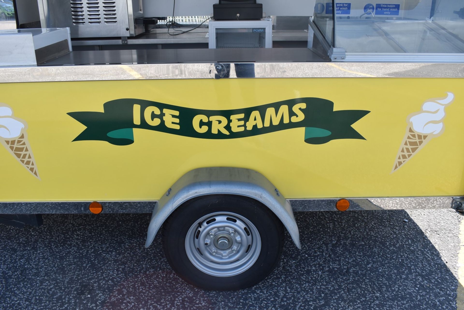 1 x Ice Cream Trailer Pod With Blue Ice T5 Ice Cream Machine, Chest Freezer, Cash Register & More! - Image 44 of 120