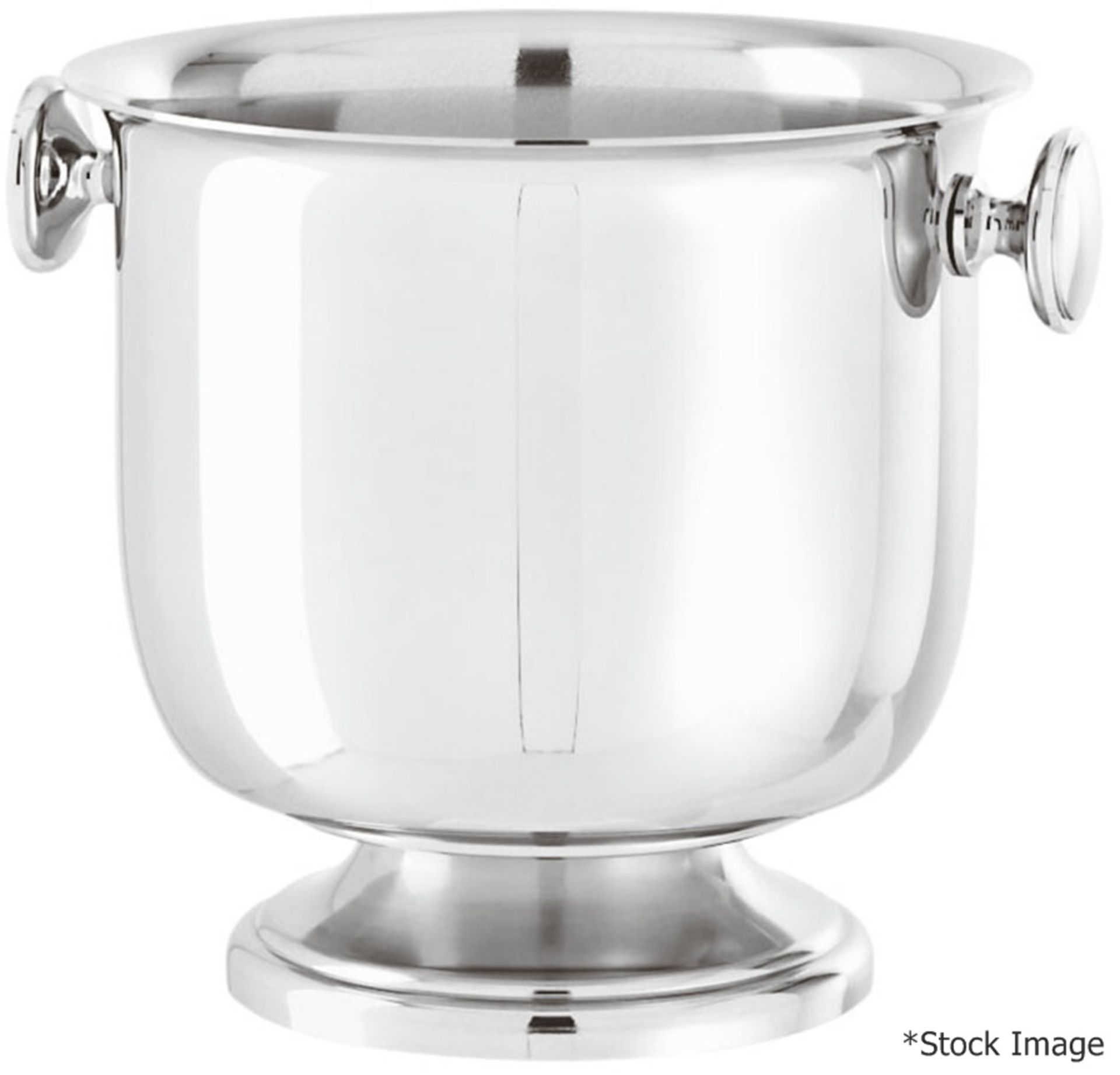 1 x SAMBONET Elite Ice Bucket with Handles - Stainless Steel - Current RRP £148.00 - Recently