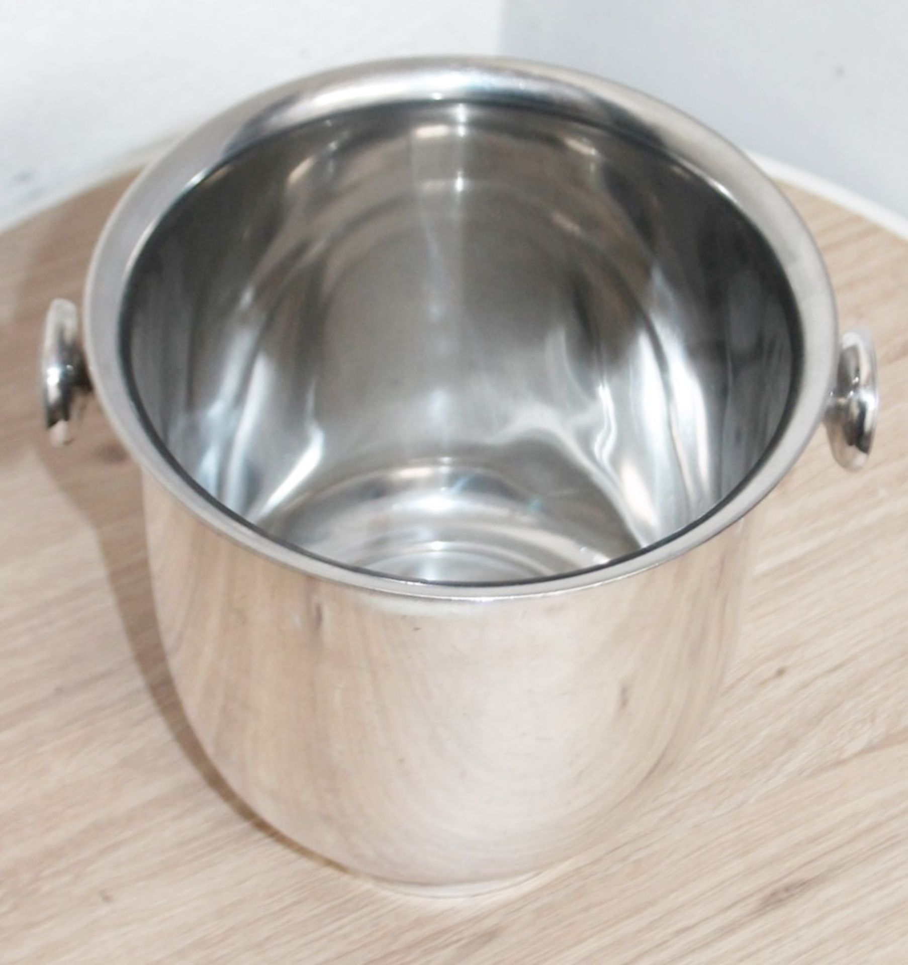 1 x SAMBONET Elite Ice Bucket with Handles - Stainless Steel - Current RRP £148.00 - Recently - Image 4 of 4