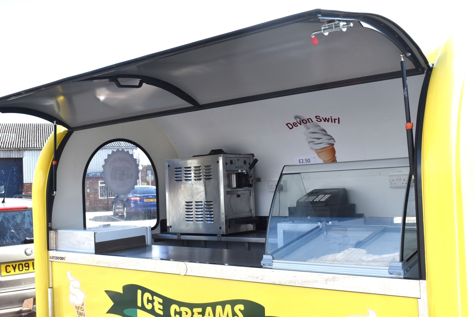 1 x Ice Cream Trailer Pod With Blue Ice T5 Ice Cream Machine, Chest Freezer, Cash Register & More! - Image 118 of 120