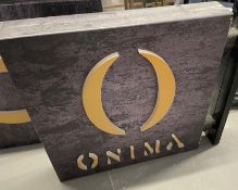 1 x Onima Wall Sign With Mounting Bracket