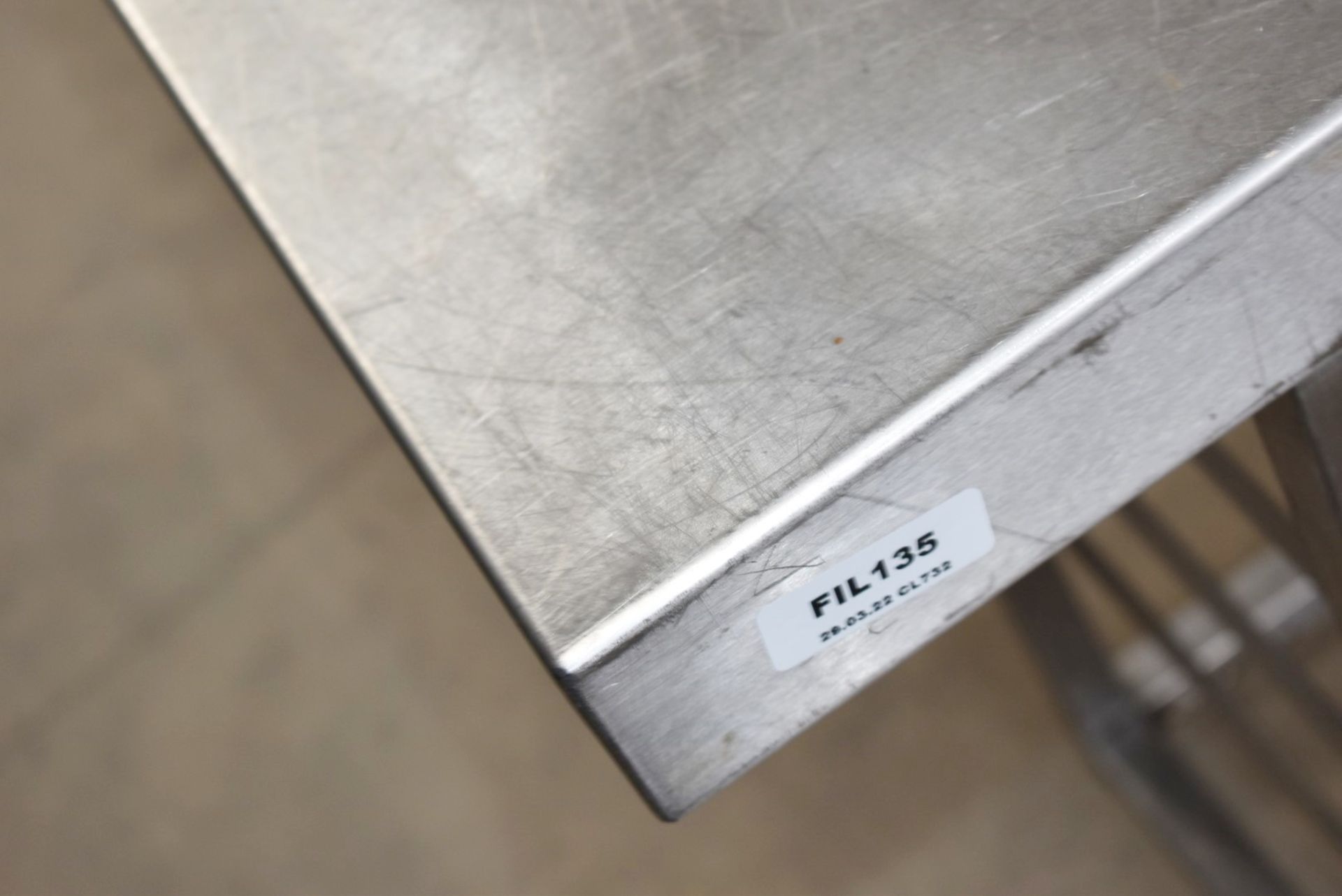 1 x Stainless Steel Prep Table With Tray Runners - Dimensions: H84 x W70 x D50 cms - Image 2 of 5