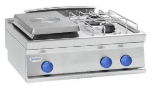 1 x Tecnoinox Cooking Station With Griddle and Two Burner Hob - Model PPC8G7 - RRP £2,225
