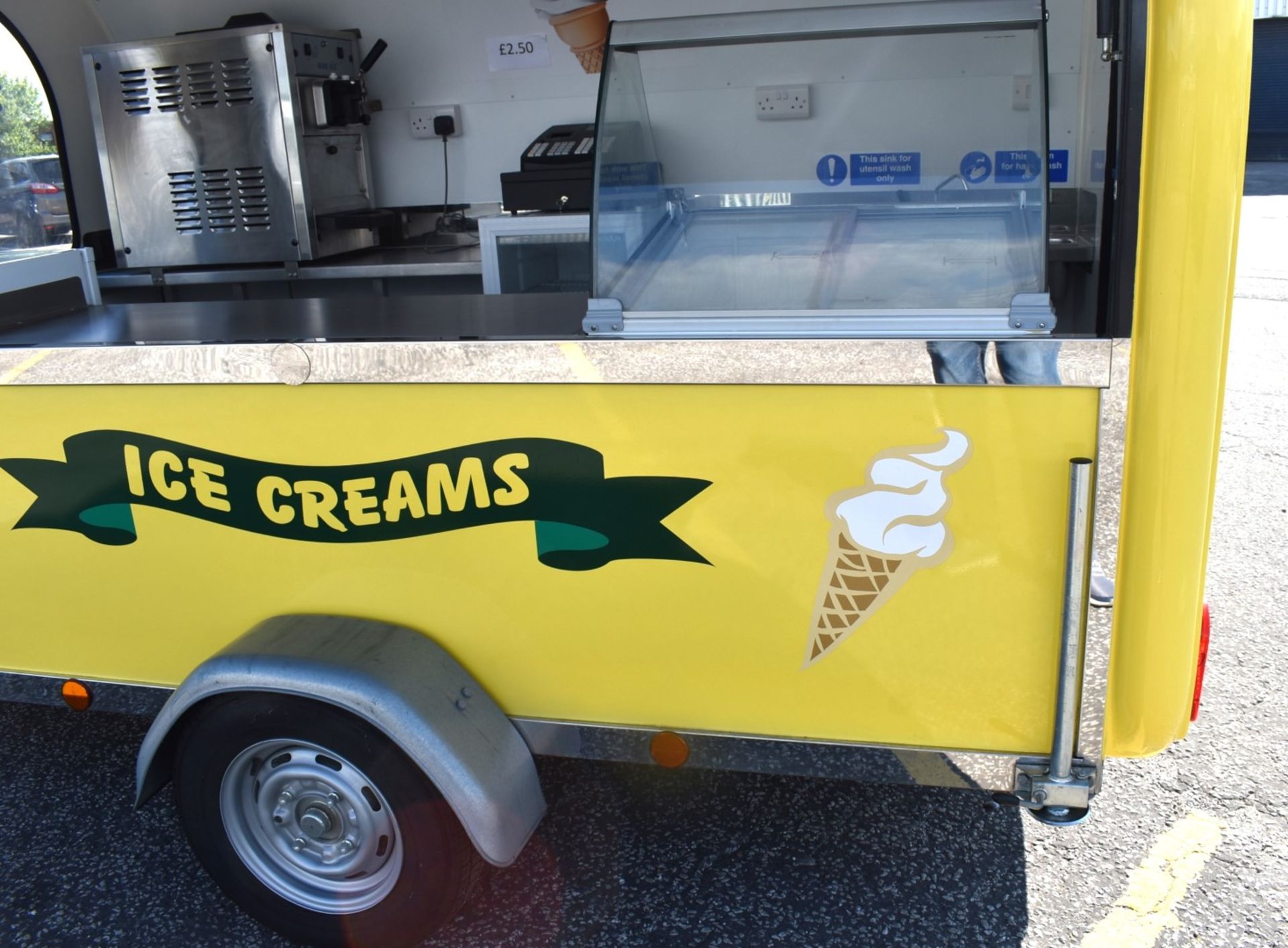 1 x Ice Cream Trailer Pod With Blue Ice T5 Ice Cream Machine, Chest Freezer, Cash Register & More! - Image 32 of 120