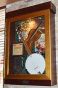 1 x Americana Wall Mounted Illuminated Display Case - DENVER COUNTRY MUSIC - Includes Various