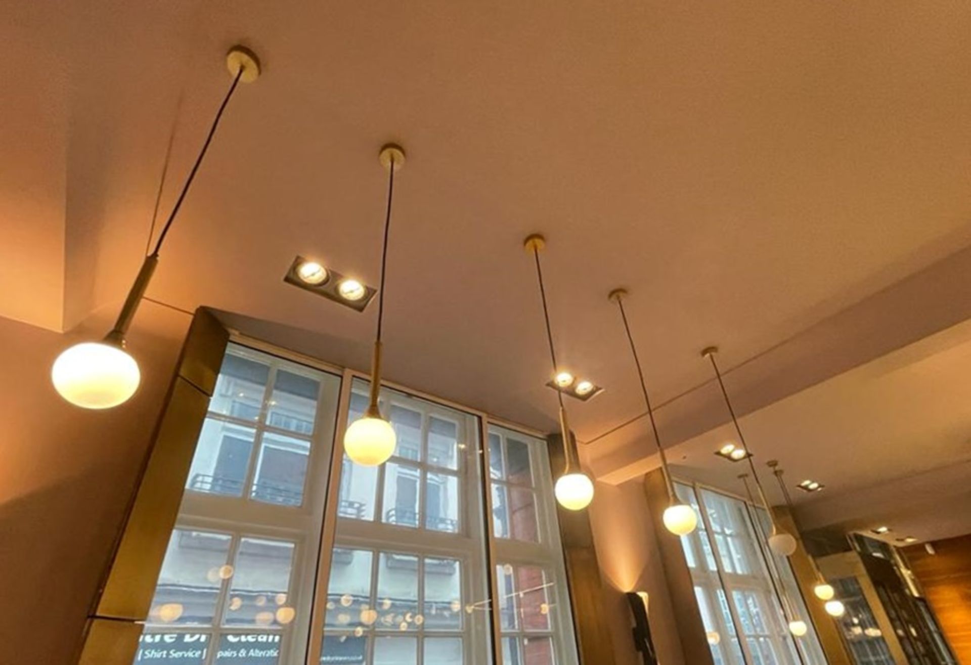 4 x Hand Made 'Petite' Suspension LED Ceiling Lights By Delight Lighting - Image 8 of 12