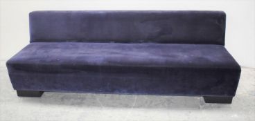 1 x Nomad Designer Sofa With Purple Velvet Upholstery