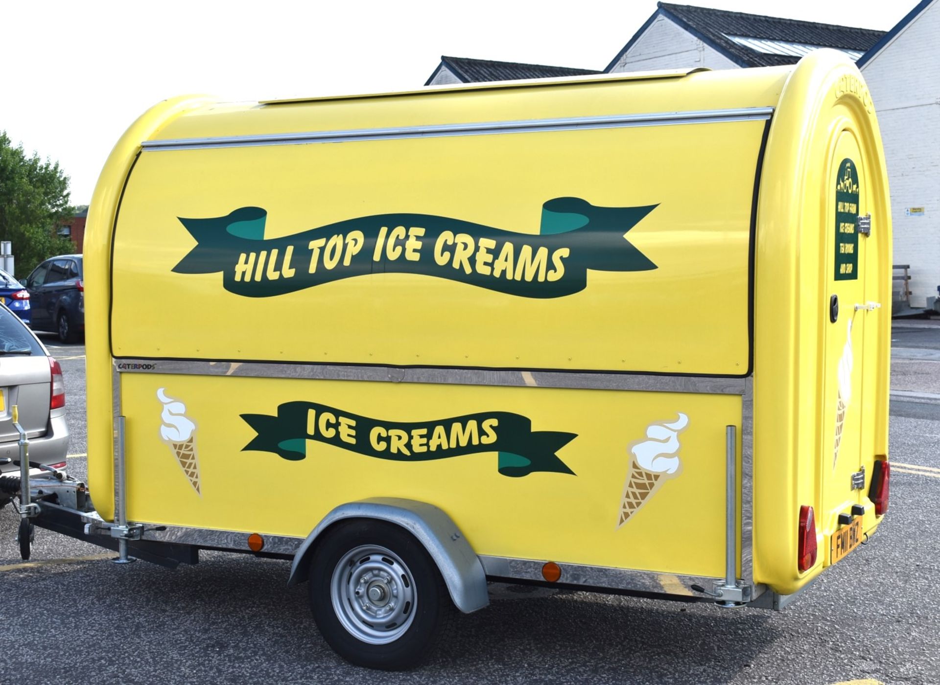 1 x Ice Cream Trailer Pod With Blue Ice T5 Ice Cream Machine, Chest Freezer, Cash Register & More! - Image 2 of 120
