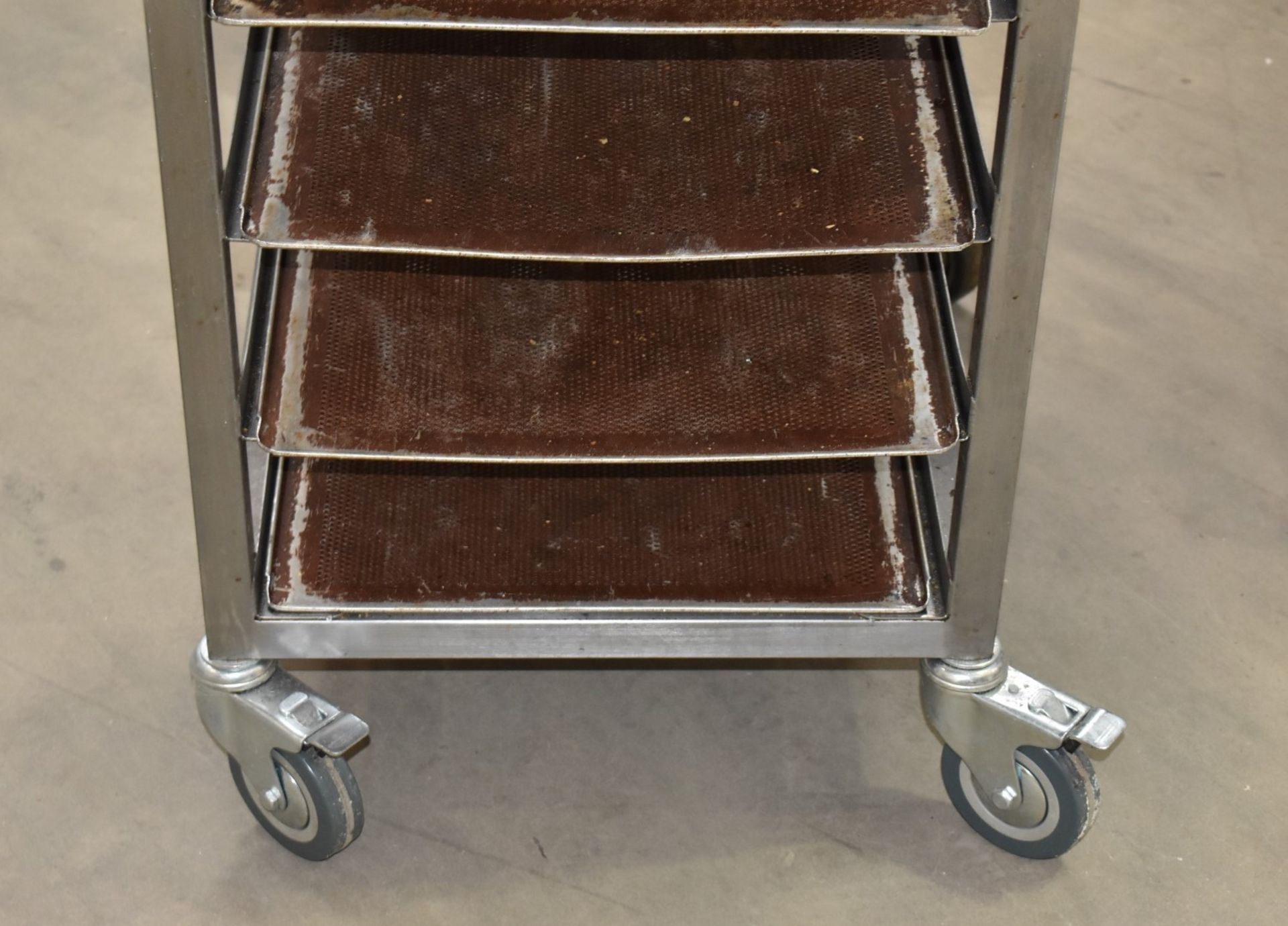 1 x Mobile Bakers Trolley With Ten Perforated Baking Trays - Image 3 of 7