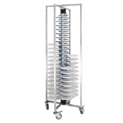 1 x Vogue Mobile Plate Rack With an 84 x 12" Plate Capacity - RRP £320