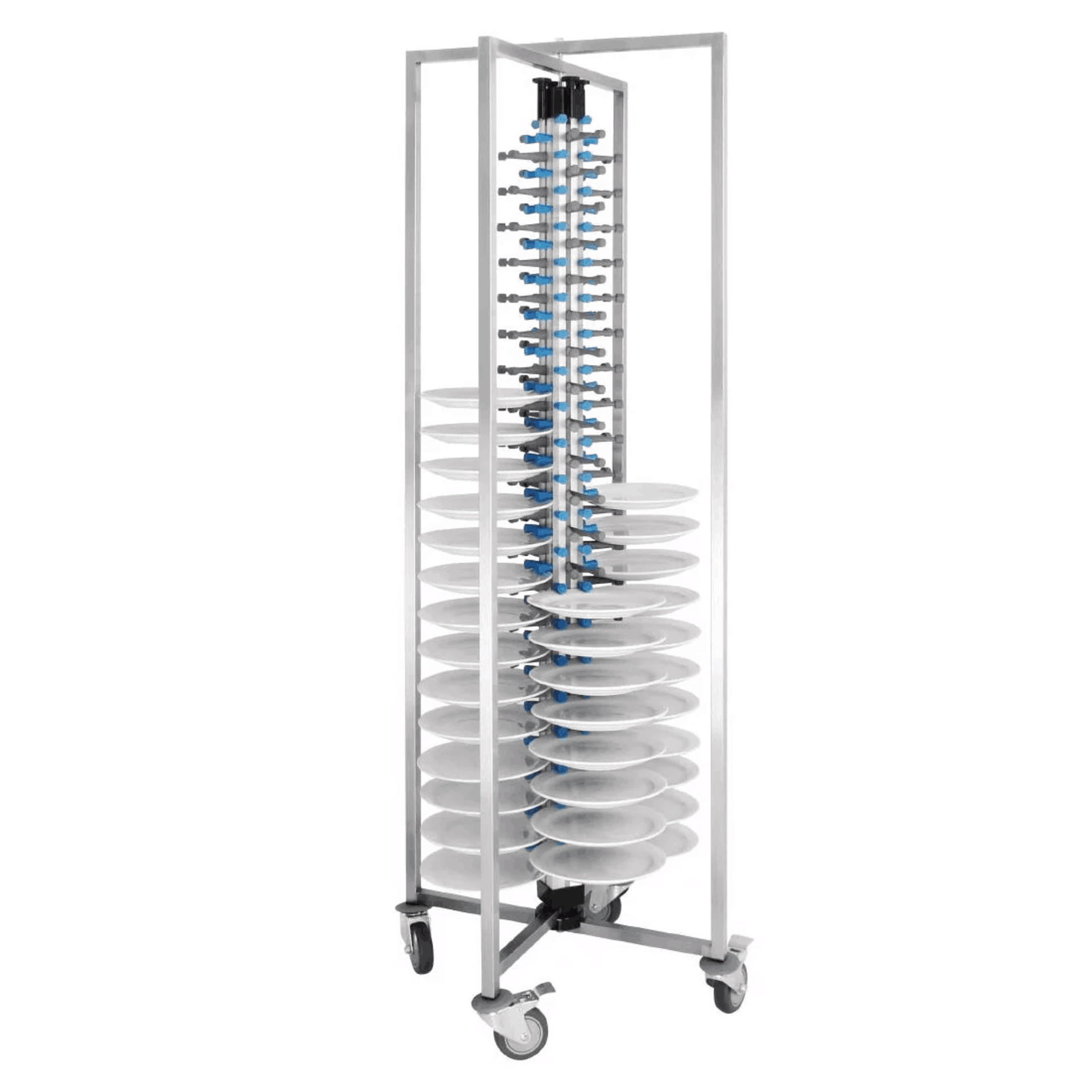 1 x Vogue Mobile Plate Rack With an 84 x 12" Plate Capacity - RRP £320