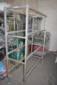 1 x Large Collection of Commercial Kitchen Cold Room Shelving With Perforated Plastic Shelving