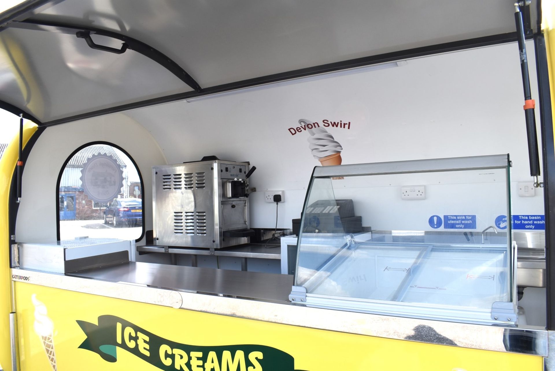 1 x Ice Cream Trailer Pod With Blue Ice T5 Ice Cream Machine, Chest Freezer, Cash Register & More! - Image 120 of 120