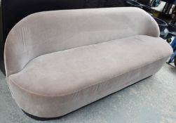 1 x Nomad Designer One-Piece Contemporary Sofa - Freestanding Design & Champagne Coloured Upholstery