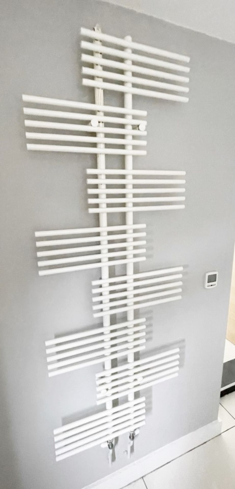 1 x Wall Mounted Vertical Radiator In White - Ref: UTIL - CL742 - NO VAT ON THE HAMMER - Image 2 of 2