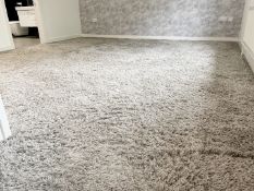 1 x Premium Fitted SHAGPILE Bedroom Carpet In Grey (4.6 x 3.9m) - Ref: FRNT-BD(B)SHG/1stFLR -