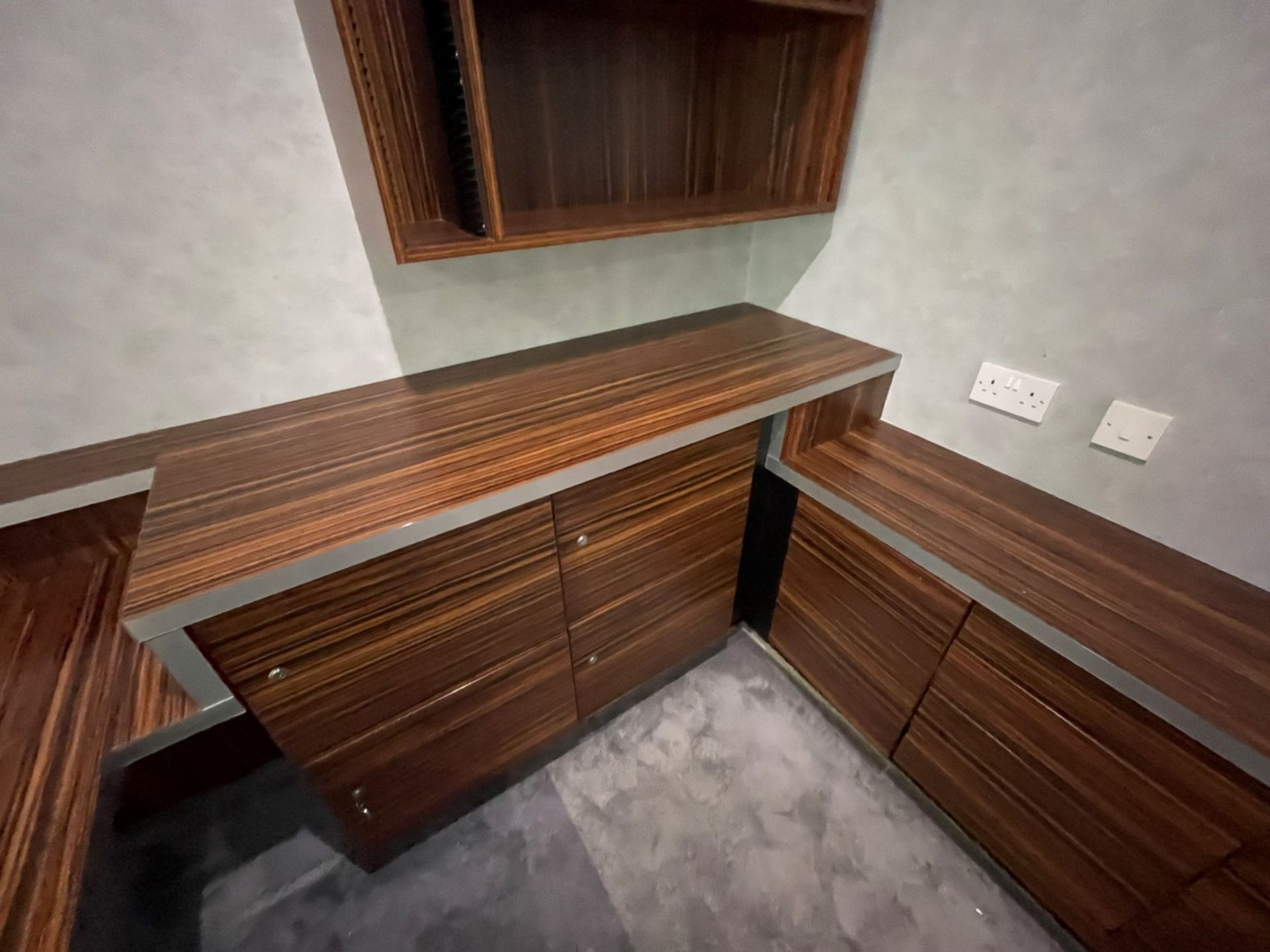 1 x Bespoke Fitted Johnson & Johnson Home Office Study With A Tigerwood Finish - NO VAT - Image 26 of 39