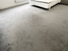 1 x Premium Fitted Bedroom Carpet In Grey (4.6 x 3.6m) - Ref: FRNT-BD(A)/1stFLR - CL742 - NO VAT