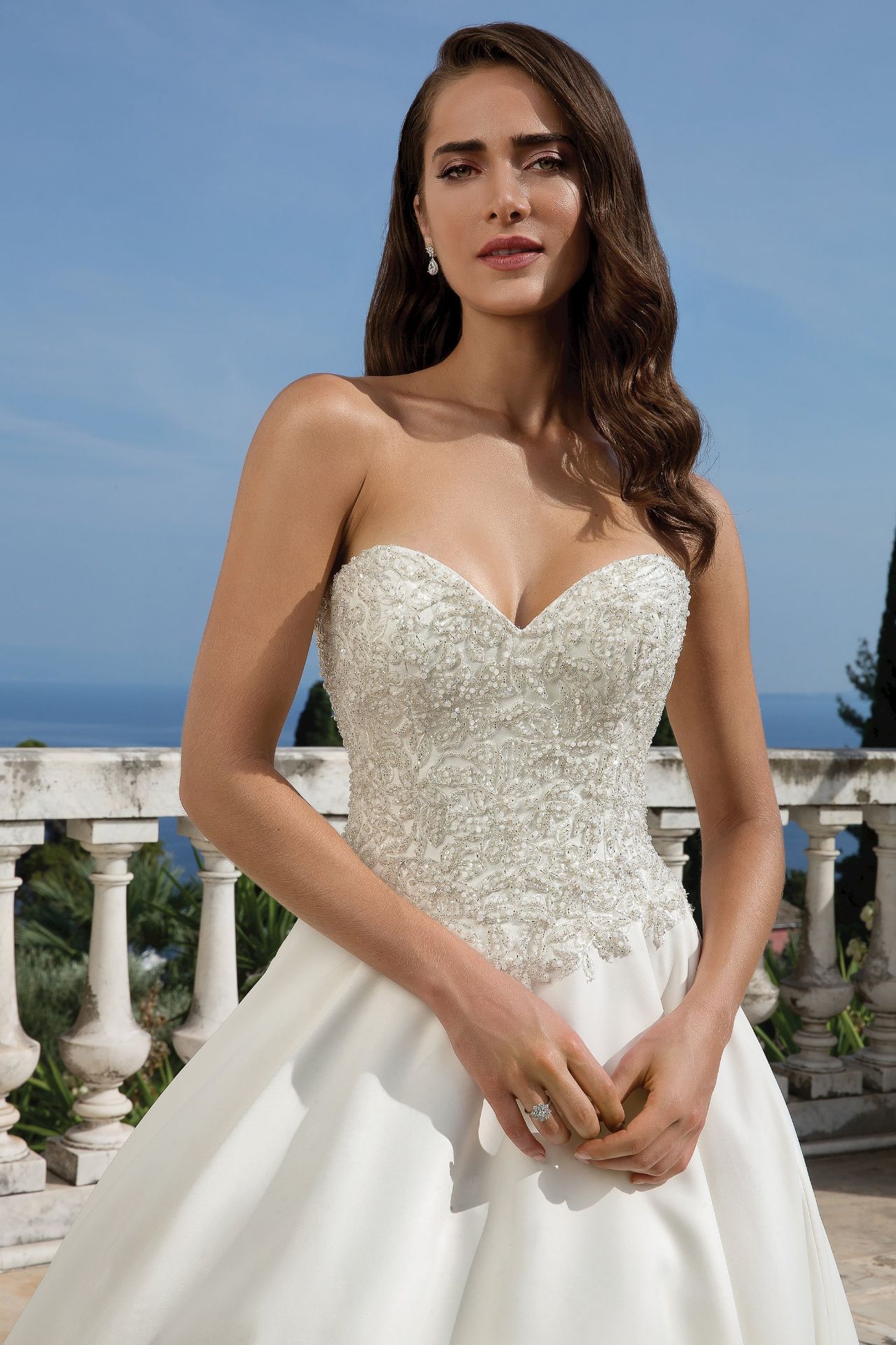 1 x Justin Alexander Strapless Wedding Dress With Allover Beaded Bodice - UK Size 14 - RRP £1,854 - Image 4 of 4