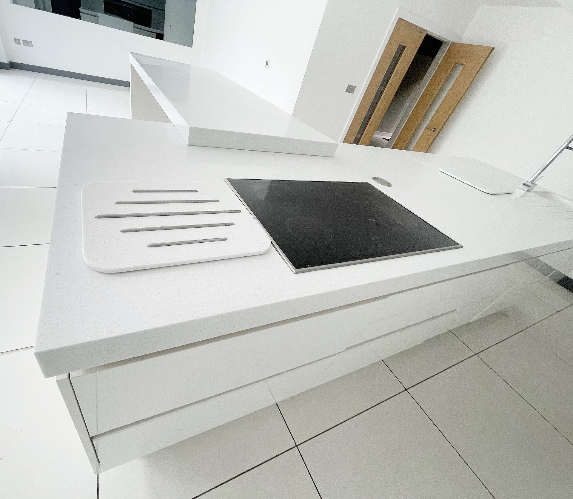 1 x SieMatic Contemporary Fitted Kitchen With Branded Appliances, Central Island + Corian Worktops - Image 20 of 100