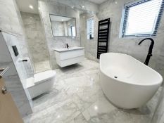 Contents Of A Luxury En-suite Bathroom Featuring Premium Quality Duravit Fittings and 2 x Zehnder