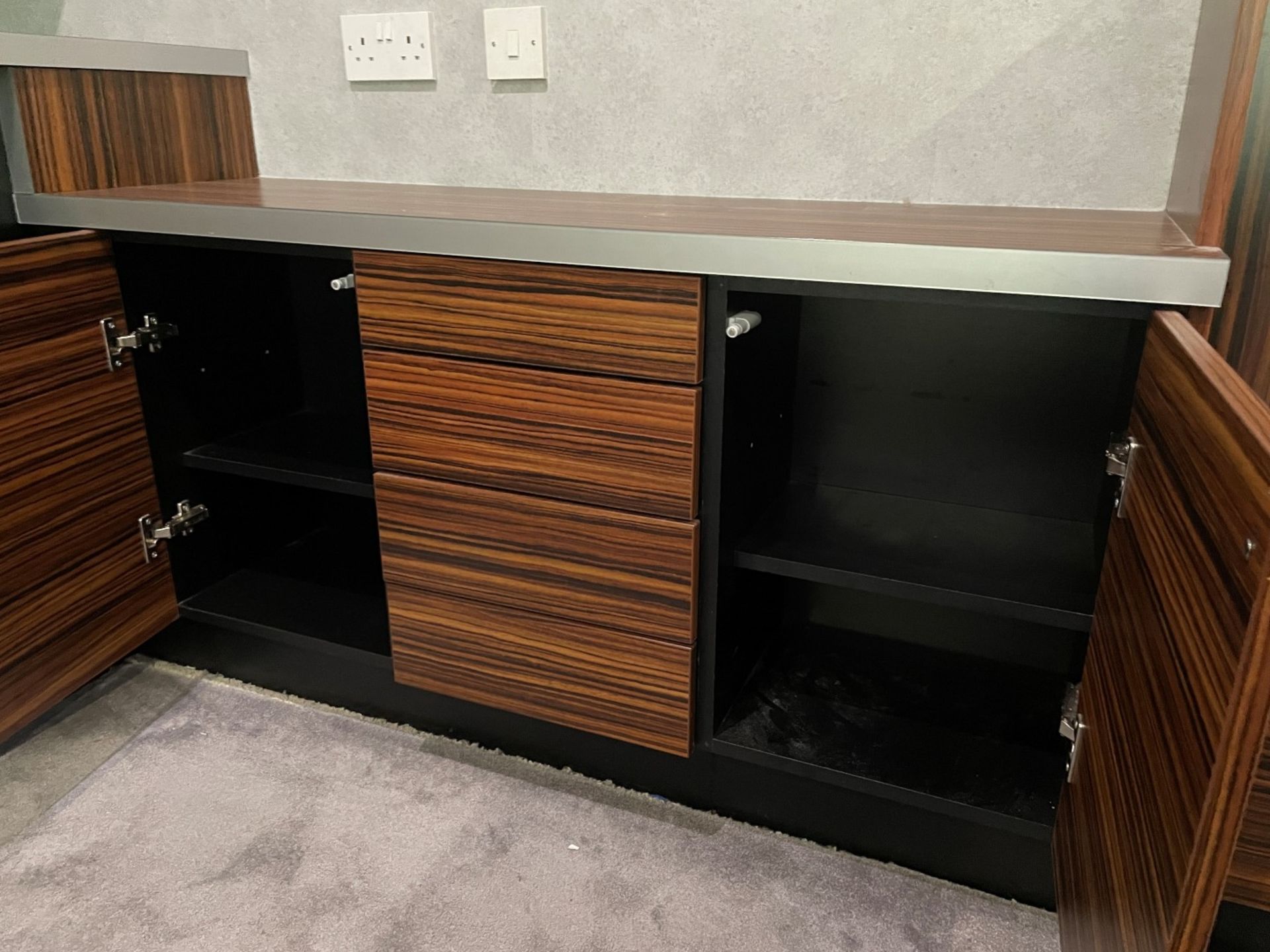 1 x Bespoke Fitted Johnson & Johnson Home Office Study With A Tigerwood Finish - NO VAT - Image 34 of 39