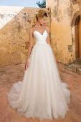 1 x Justin Alexander Designer Wedding Dress Bridal Gown With Detachable Skirt - Size 8 - RRP £1,200