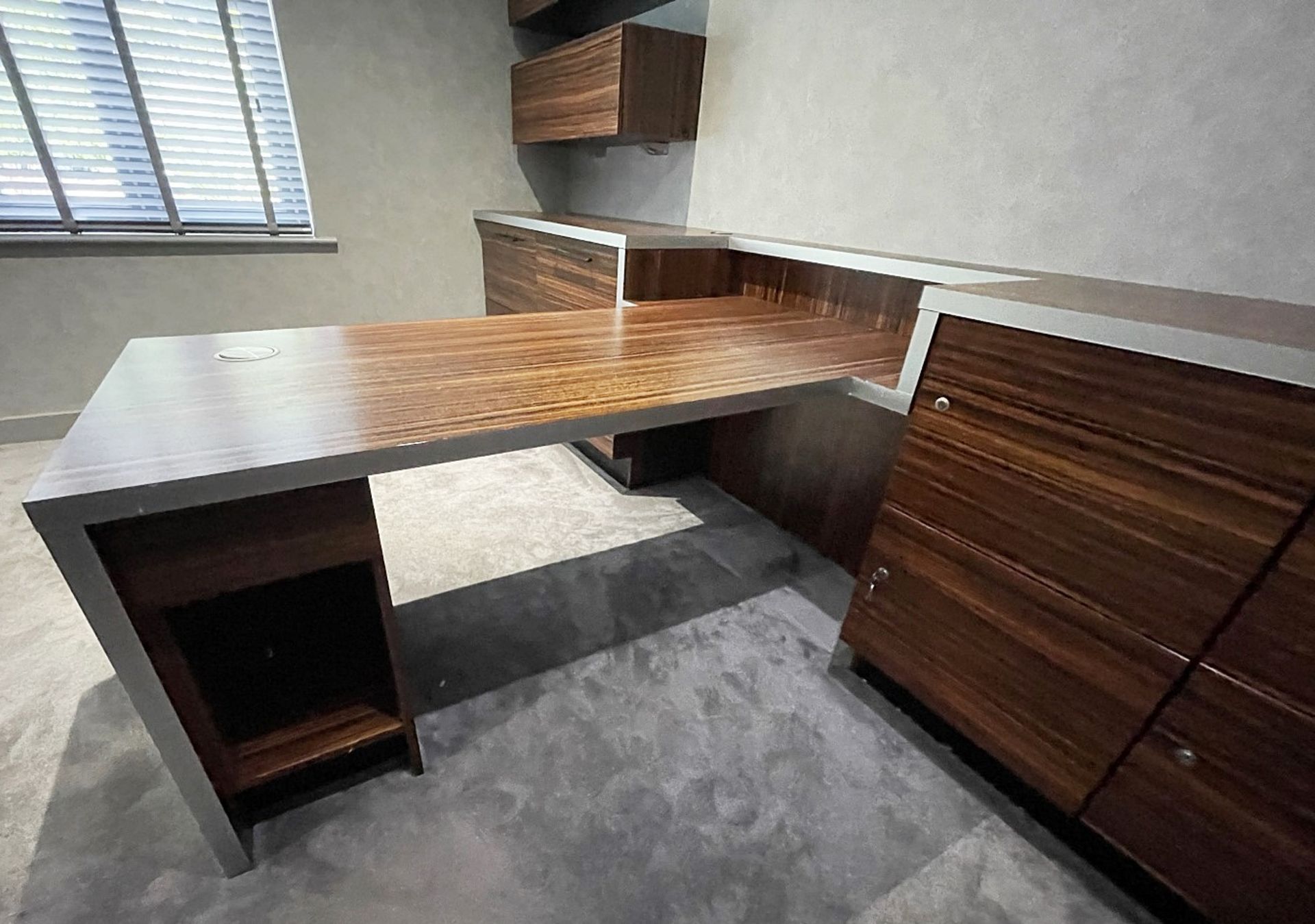 1 x Bespoke Fitted Johnson & Johnson Home Office Study With A Tigerwood Finish - NO VAT - Image 5 of 39