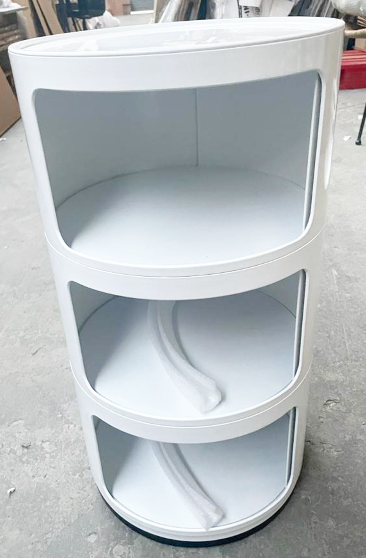 1 x 3 Tier Componibili Storage Unit White - Dimensions: 32(w) x 32(d) x 60(h) cm - Brand New Boxed S - Image 4 of 6