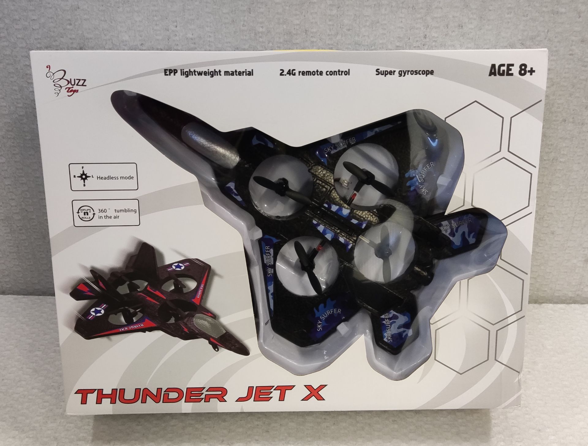 1 x Buzz Toys Thunder Jet X Flying R/C Toy - New/Boxed - Image 5 of 6