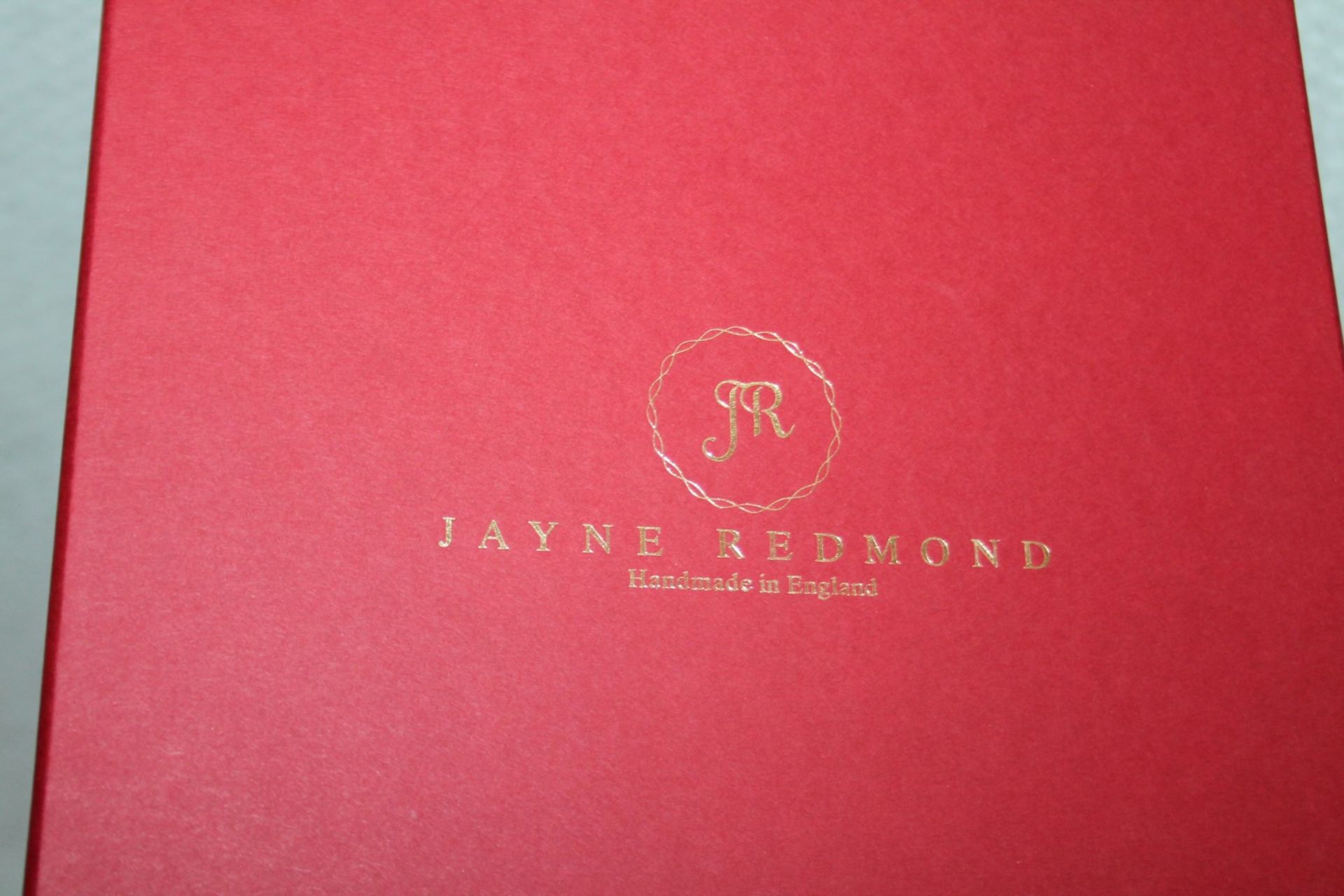 1 x JAYNE REDMOND 'Father Christmas Treats' Hand-painted Designer Plate (Ø24cm) - Image 4 of 5