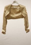 1 x Anne Belin Champagne Bolero - Size: 16 - Material: 50% Viscose, 50% Acetate - From a High End