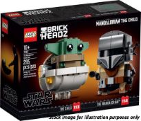 1 x Lego BrickHeadz Star Wars The Mandalorian And The Child - Set 75317 - New/Boxed - HTYS300 -