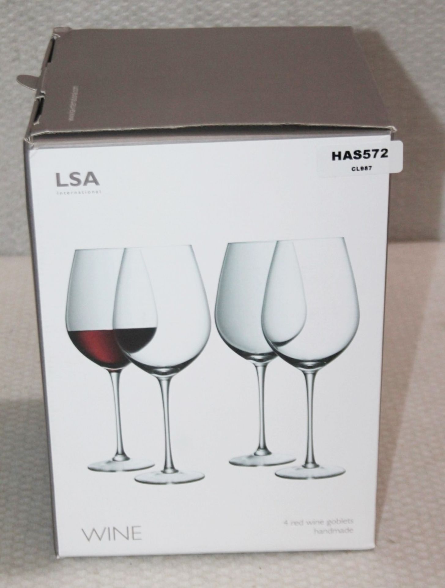 Set Of 3 x LSA INTERNATIONAL Mouth-Blown Red Wine Goblets (850ml) - Original Price £75.00 - Unused - Image 2 of 3