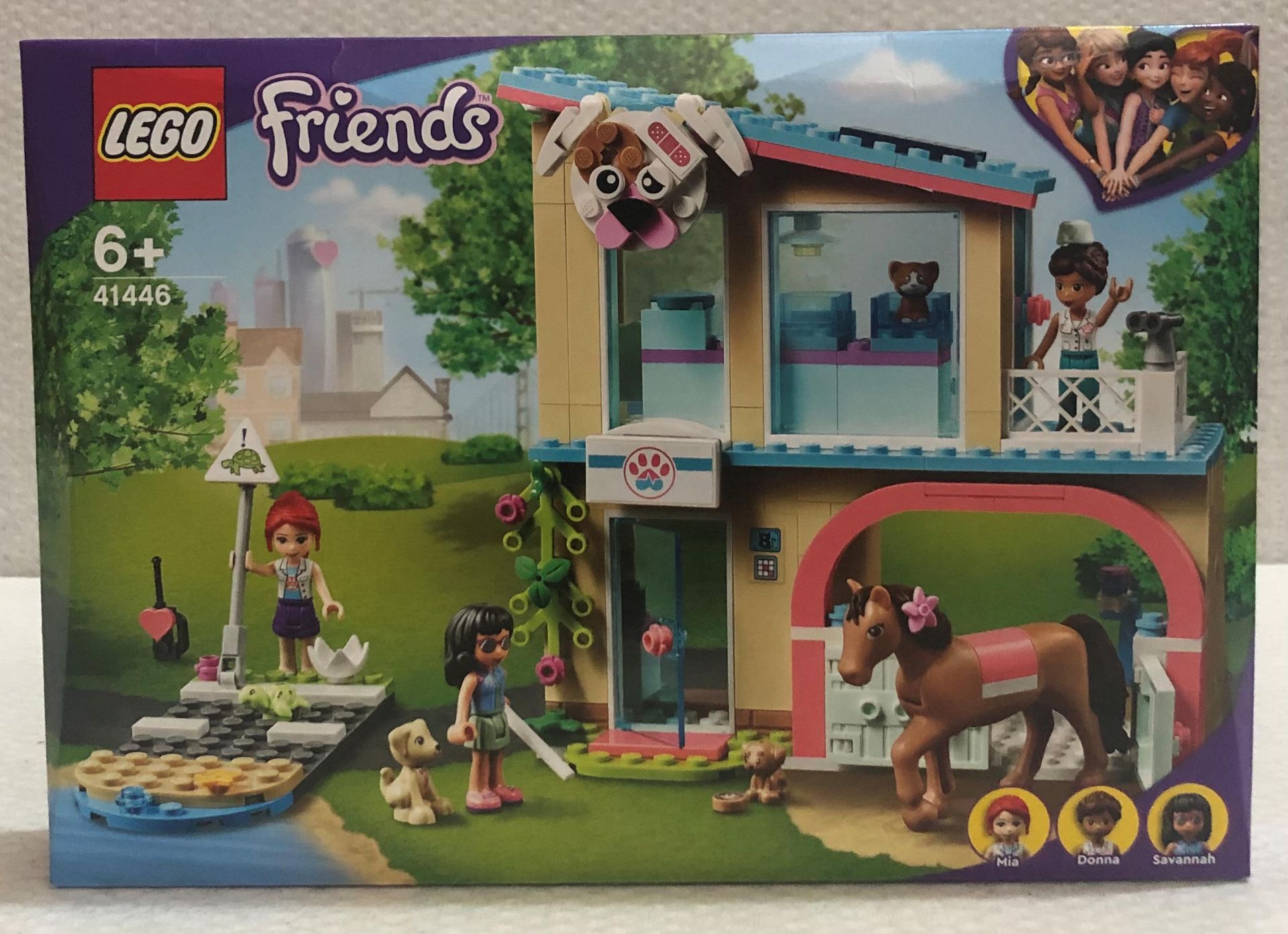 1 x Lego Friends Heartlake City Vet Clinic Animal Rescue Playset - Model 41446 - New/Boxed - Image 2 of 4