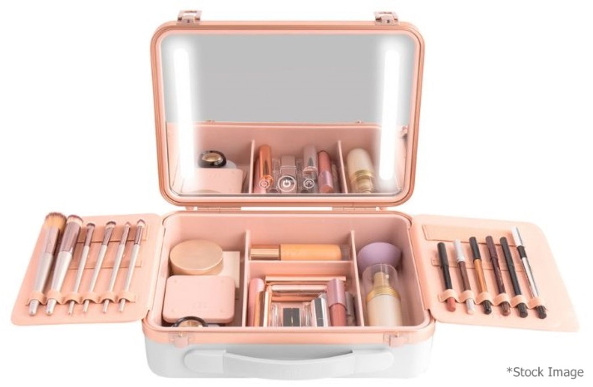1 x BEAUTIFECT 'Beautifect Box' Make-Up Carry Case With Built-in Illuminated Mirror - RRP £279.00