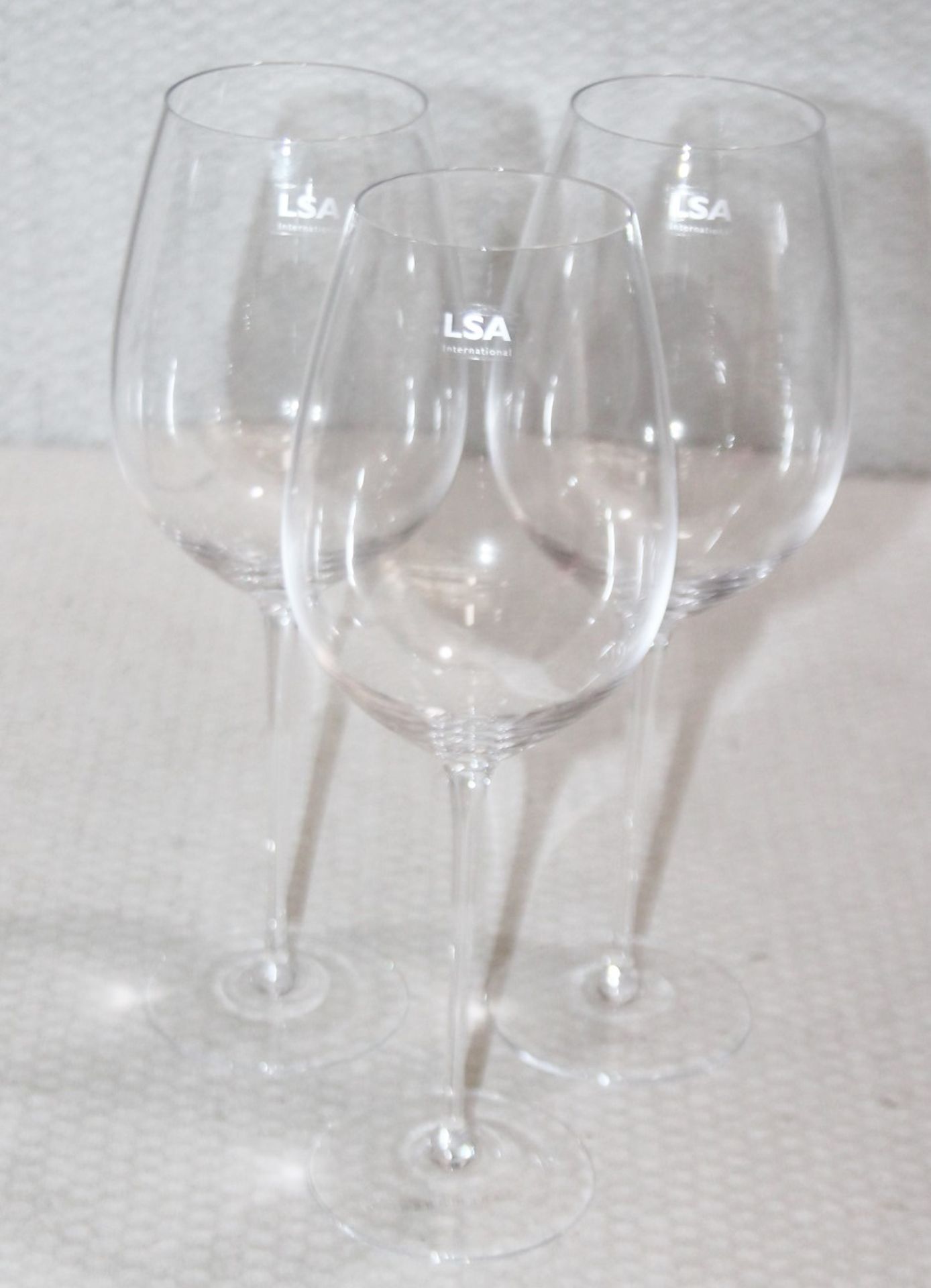 Set Of 3 x LSA INTERNATIONAL Mouth-Blown Red Wine Goblets (850ml) - Original Price £75.00 - Unused - Image 3 of 3