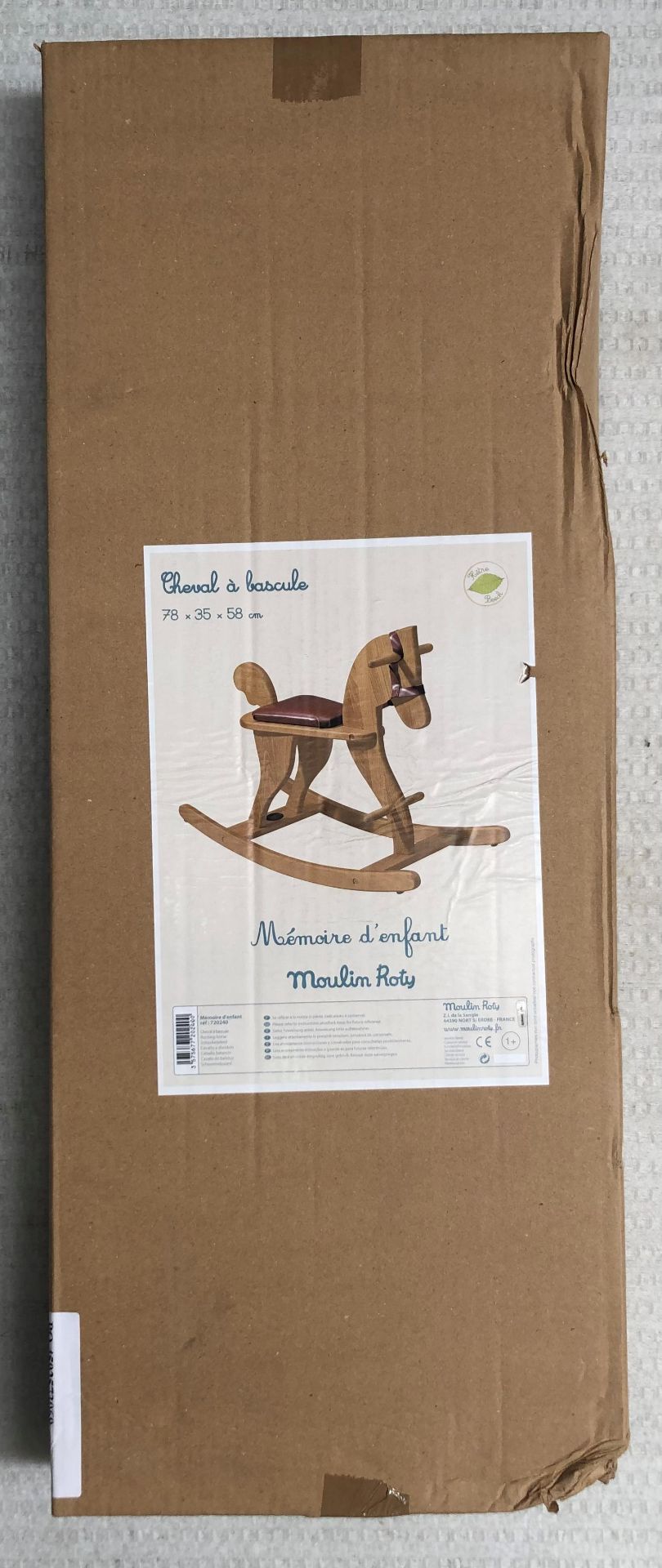 1 x Moulin Roty Cheval a Bascule Wooden Rocking Horse - New/Boxed - HTYS311 - CL987 - Location: - Image 2 of 4