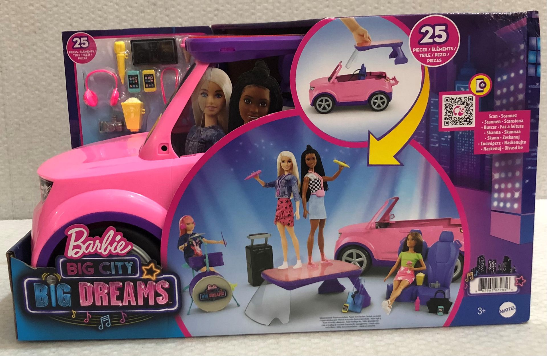 1 x Barbie Big City Dreams Transforming Vehicle Playset - New/Boxed - HTYS302 - CL987 - Location: - Image 2 of 5