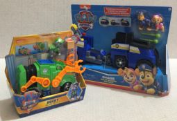 2 x Paw Patrol Boxed Vehicles - New/Boxed - HTYS342 - CL987 - Location: Altrincham WA14 - RRP: £