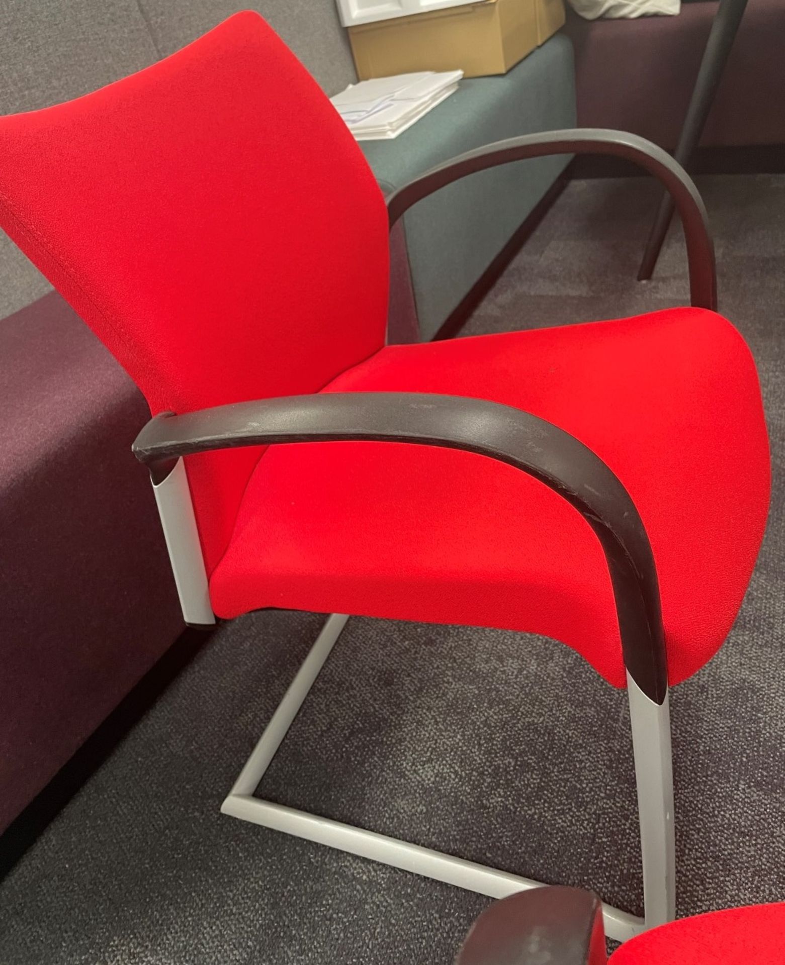 1 x 2-Metre Long Boardroom Table With 8 x Red Senator Chairs - To Be Removed From An Executive - Image 16 of 18