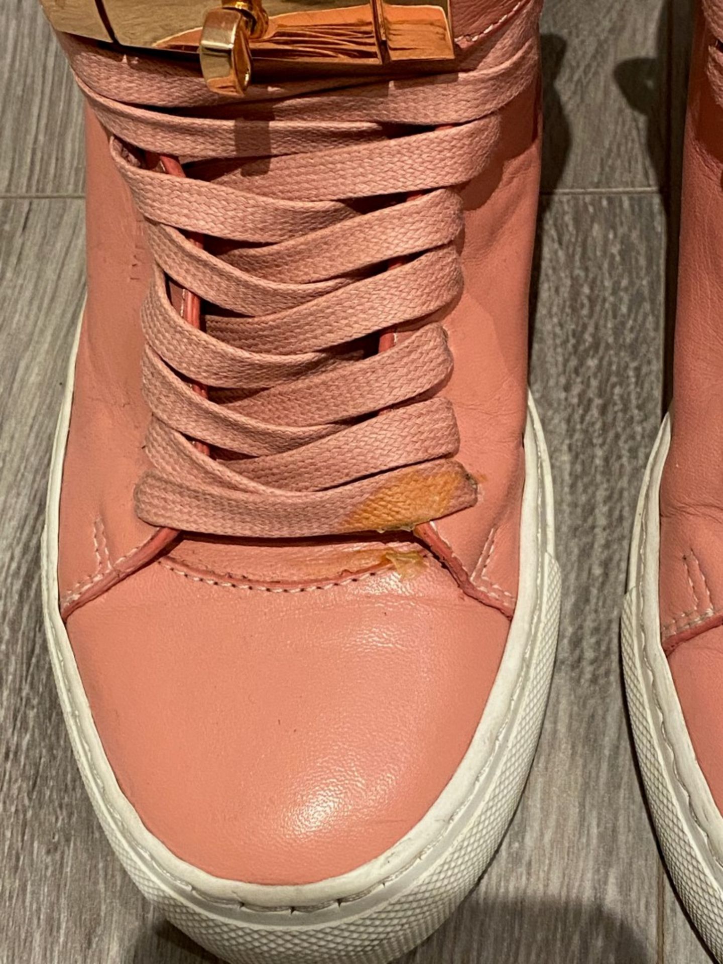 1 x Pair Of Genuine Buscemi Sneakers In Pink - Size: 36 - Preowned in Worn Condition - Ref: LOT22 - - Image 2 of 5