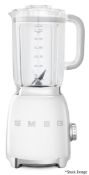 1 x SMEG 50's Style Blender In White (1.5L) - Original Price £179.99 - Ex-Display Item